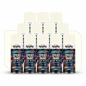 Cellux 2X Ultra Cover Ivory Spray Paint – 400ml | Pack of 12