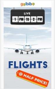 Goibibo: Flights at Half Price! (Sri Lanka, Vietnam and Malaysia)