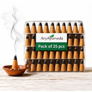 SHOP INDIA 99 (Pack of 25) AryAyurveda Dhoop Cones