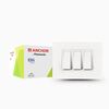 Anchor by Panasonic 1 Module Deko White Plate, 21317WH-1