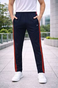 zefgit cotton navy men trackpants
