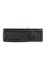 Logitech K120 Wired Keyboard for Windows, USB Plug-and-Play, Full-Size, Spill-Resistant, Curved Space Bar, Compatible with PC, Laptop