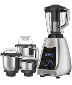 HAVELLS NA 500 W Mixer Grinder (Silencio | 4 Jars | Grey, Black)