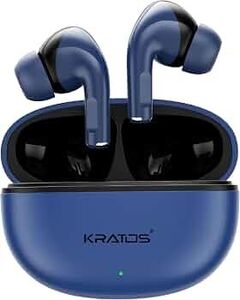 Kratos Pop Ear Buds Wireless with 60H Playtime, Noise Isolation & Clear Calls, Bluetooth Earbuds with Voice Assistant, Ear Buds with Bluetooth V 5.3 & with Type C Fast Charging, IPX4 TWS Earphones 