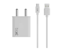 boAt WCDV 22.5W Dual Port Charger with 22.5W Power Delivery Support, 18W Quick Charge 3.0 & Smart IC Protection