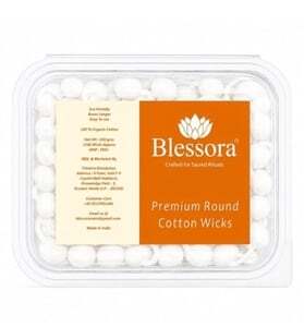 Round cotton wicks diya batti pack of 1100 pcs