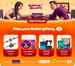 Flipkart Minutes - Sibling Rivalry - Play & Get Extra 25% off on selected Cadbury products 