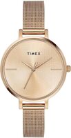 TIMEX Analog Watch for Women with Rose Gold Round Dial & Rose Gold Stainless Steel Bracelet Band Water Resistant Women's Wrist Watches - TWEL155SMU06 