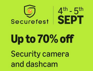 Securefest -Up to 70% off Security camera and dashcam