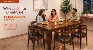 Pepperfry Flat 20% off sitewide 