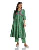 Amazon Brand - Myx Women's Rayon Floral Kurta and Pant Set (Available in Plus Sizes)