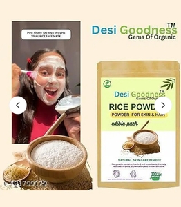 Desi Goodness - viral rice powder Fairness Face Pack for All Skin Type (Pack of 1)