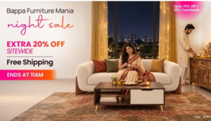 Pepperfry Flat 20% Off sitewide 
