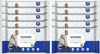 Amazon Brand - Solimo Adult Bed Bath Wipes ,Count 100
