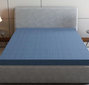 SleepyHug SpineX Essential Orthopaedic Mattress | 4-Inch HR Foam with AirCell Technology | 3-Zone Support for Back Pain Relief & Spine Alignment | 75x48x4 Inch (Double,Blue) | 3-Year Warranty
