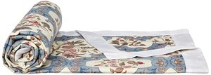 Amazon Brand - Solimo Single Microfiber Quilt|100% Microfiber Exterior|120 GSM|for Mild Winters and Ac Rooms (Lavender Meadow)