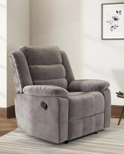 Nilkamal Sierra Velvet Fabric Manual Recliner | 1 Seater Sofa