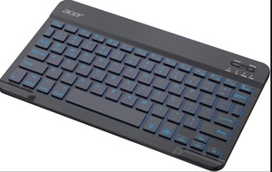 Acer Nano Pad Slim Wireless Backlit Keyboard | Bluetooth 5.0 | Multi-Device Support | RGB Backlit Keys with Color Switch & Brightness Control | 420mAh Battery | Win, Android, iOS & Mac