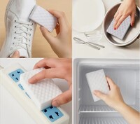 Pavnime Magic Eraser Cleaning Sponge for Kitchen, Bathroom, Walls, Shoes & More Scrub Sponge, Sponge Wipe (Large, Pack of 4) (delivery may take charges )
