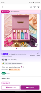 La French perfume Gift Set 4X20ml (Mood)