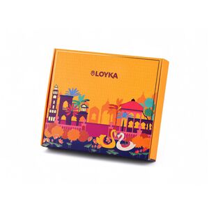 LOYKA Utsav Diwali Gift Hamper Box for Family and Friends- 14 Assortments - Premium Sweets Gift Box with Almond Brittle, Choco Barks, Cashews & Bhujia - Diwali Gifts for Employees Bulk Gifting 