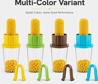 Zalek Corn Seed Remover | Food Grade Plastic | Multi-Color | Made in India Straight Peeler (Multicolor)