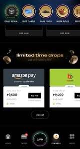 CRED: Limited Time Drop Amazon Pay Gift card at 5% off