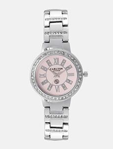 Carlton london Analog Pink Dial Women's Watch-CL012SPIS