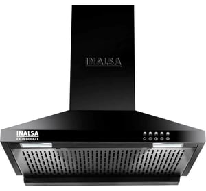 Inalsa EKON 60BKFL 1050 CMH 60 cm Chimney (Wall Mounted, Black)