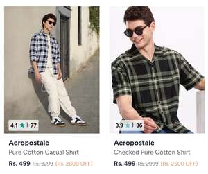 Aeropostale Cloths upto 85% Off + Extra 10% with Coupon