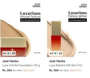 Just Herbs Personal Care Upto 80% Off + Extra 12% Off With Coupon
