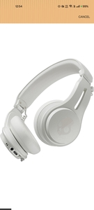Skullcandy Icon ANC On-Ear Wireless Bluetooth Headphones - Active Noise Cancelling, 97.5dB 60Hr Battery + Rapid Charge, Mic, Stay-Aware Mode, iOS & Android – Bone