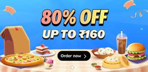 Zomato : 80% Off upto 160Rs (Location Specific)