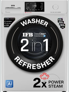 IFB 6 Kg 5 Star with 9 Swirl Wash, Steam Refresh, Eco Inverter Motor, DeepClean® Ai Powered Fully Automatic Front Load Washing Machine (DIVA GXN 6010 CMS, 2X Power Steam®,Inbuilt Heater, Grey)
