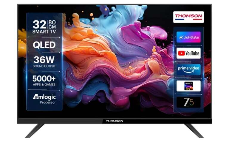 Thomson Alpha QLED 80 cm (32 inch) QLED HD Ready Smart Linux TV with ...