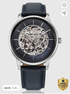 Titan Automatic Midnight Blue Dial Blue Leather Strap Analog Watch  - For Men 90195SL01,NU90195SL01 on Flipkart