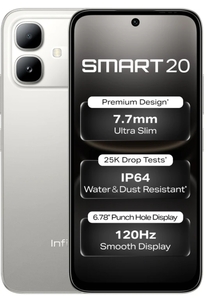 Infinix SMART 20 (Polaris Titanium, 128 GB) (4 GB RAM)