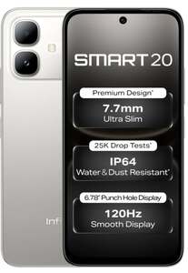 Infinix SMART 20 (Polaris Titanium, 128 GB) (4 GB RAM)