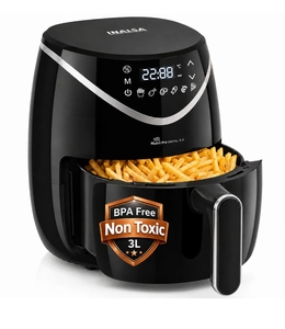 Inalsa Nutri Fry Digital3, 1200W, Touch Screen, Bake, Roast, Reheat, Dehydrate Air Fryer (3 L)