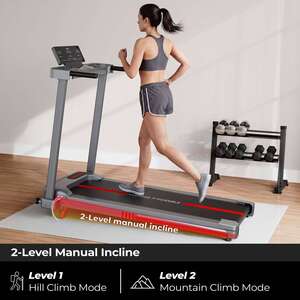 Lifelong 4.5HP Motorized Treadmill for Home | Manual Incline 2 Le...more