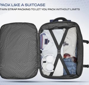Safari 45L Expandable Overnighter Casual Hiking Travel Backpack Large size Laptop Bag for Man and Women with suitcase compartment, Ideal for Office Use, Work Trips, School, College, boys and girls