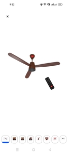 Pigeon Fan-tastic 1200mm BLDC Ceiling Fan with Remote -Brown