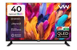 VW OptimaX Series 101 cm (40 inch) QLED Full HD Smart Android TV (VW40AQ1)