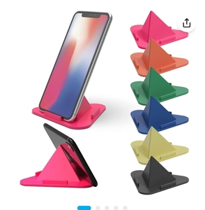 DealZone 3-Sided Pyramid Mobile Phone Desktop Stand – Pack of 5 (MULTICOLOR)