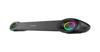 Nu Republic Party Box 180 (18W, 6 Hrs Playtime), Wireless Bluetooth Soundbar with Mic v5.4, TWS Function, RGB Light (Black) 