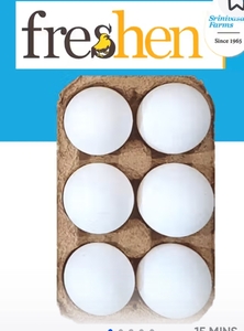 eggs @ 6.2 rs per egg