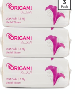 Origami Facial Tissues | Soft Pack | 2 Ply | Pack of 3 | 600 Pulls