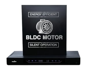 Kenstar AeroGlide BLDC T SHAPE 60CM 1500 CMH 60 cm Filterless Auto-clean Chimney With BLDC Motor 10 Speed Touch & Gesture Control Powerful Suction Low Noise Auto Clean Chimney (Wall Mounted, Black)