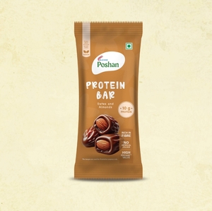 Acme Poshan Protein Bar dates and almonds 50 gm, 10g protein | Digihaat 