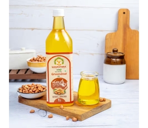 (hyderabad-500001)SAHASTHRA Cold Pressed Groundnut Oil on Instamart: 1L 